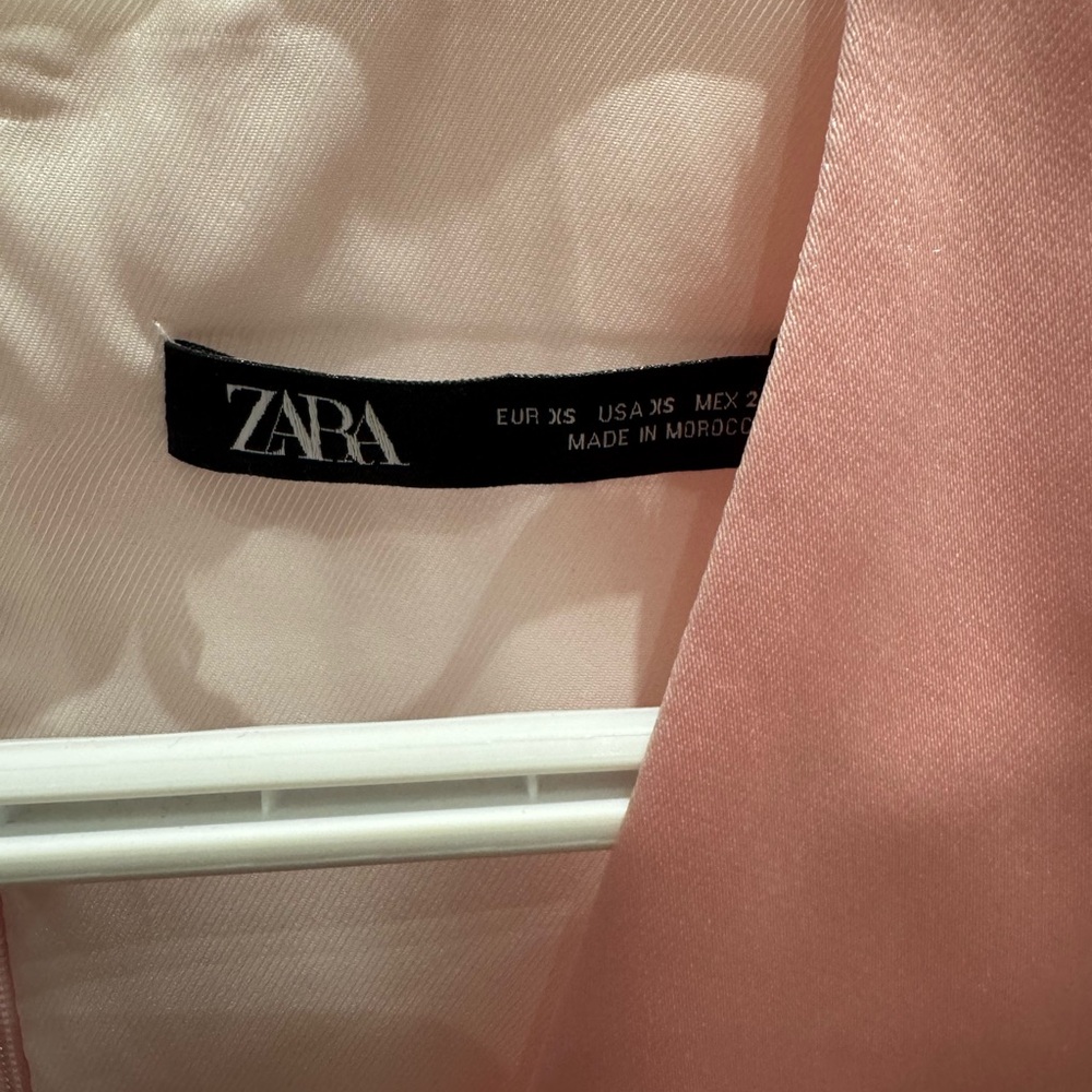 Zara Blush Satin dress